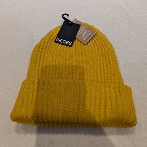 Mustard Yellow Pieces Beanie